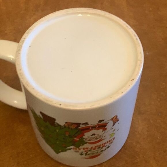 Merry Christmas Santa & Tree Ceramic Coffee Mug - Picture 2 of 5